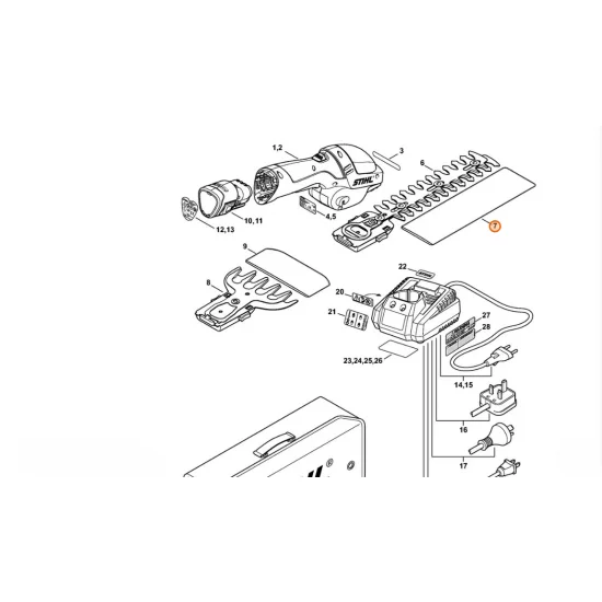 STIHL  Osłona noży 4515 792 9600